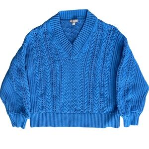 J Crew Cable Knit Sweater Women’s XL Chunky Fisherman